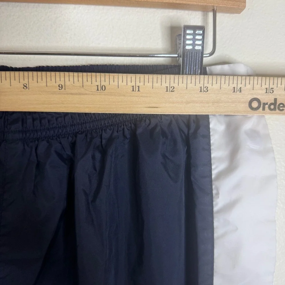 Nike Track Pants Men's Vintage Tear Away Snap Side Navy Blue White Large